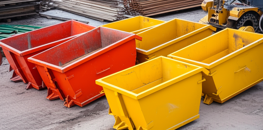 Caçambas para construção e entulho